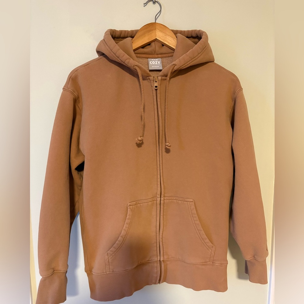 Aritzia TNA Cozy Fleece Boyfriend Fit Sweatshirt Hoodie XS